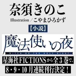 Witch on the Holy Night 3-Volume Novel Series Announced