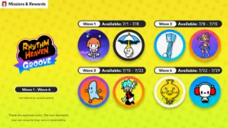 Rhythm Heaven Groove icons now available for Switch Online members (UPDATE)