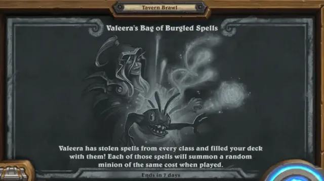 Revel in randomness and get ready to win Valeera’s Bag of Burgled Spells Hearthstone Tavern Brawl