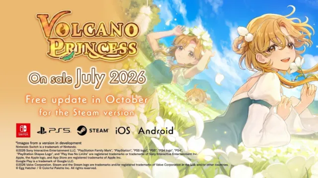 Volcano Princess hits Switch July 30th, 2026, demo available now