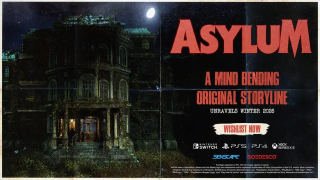 Horror Adventure "ASYLUM" comes to Switch in 2026