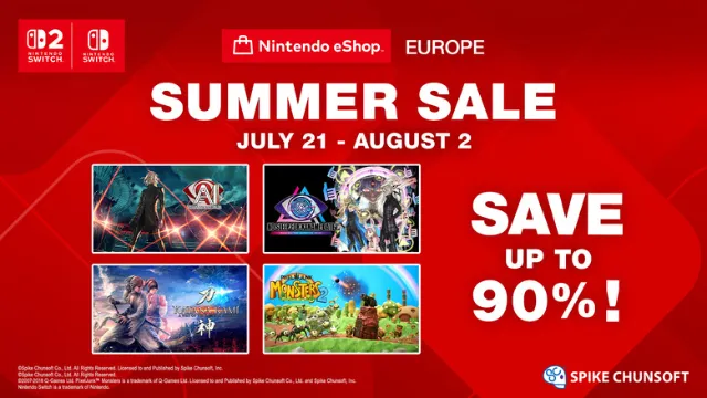 Spike Chunsoft Summer Sale now live in Europe