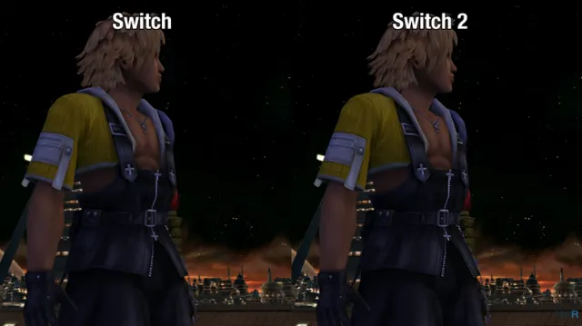 FINAL FANTASY X/X-2 HD Remaster "Switch Vs. Switch 2" graphics comparison