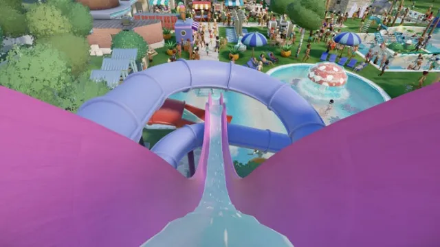 Forgo visiting the real thing this summer and build the waterpark of your dreams in Aquapark Tycoon, now out in early access