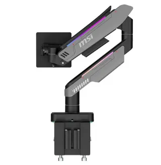 Extend your desk space with these handsome RGB MSI monitor arms, supporting up to 49in displays