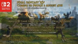 Final Fantasy XIV officially launches on Switch 2 next week