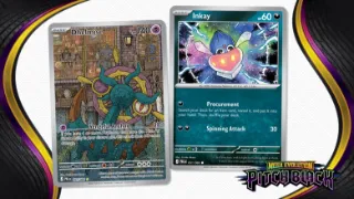 Get a closer look at the art of the Pokémon TCG Mega Evolution—Pitch Black Expansion