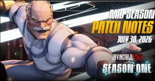 Invincible VS mid-season update patch notes released with system and character changes made to open up combos more