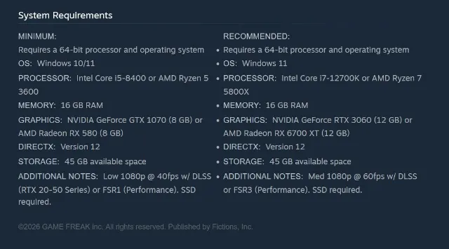 Beast of Reincarnation Pre-Load is Live, Game Freak Shares Updated PC Requirements