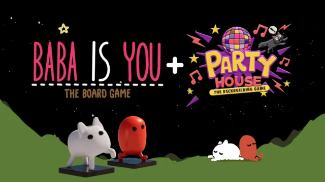 Baba Is You and UFO 50: Party House board games launching on Kickstarter Sept. 15th, 2026