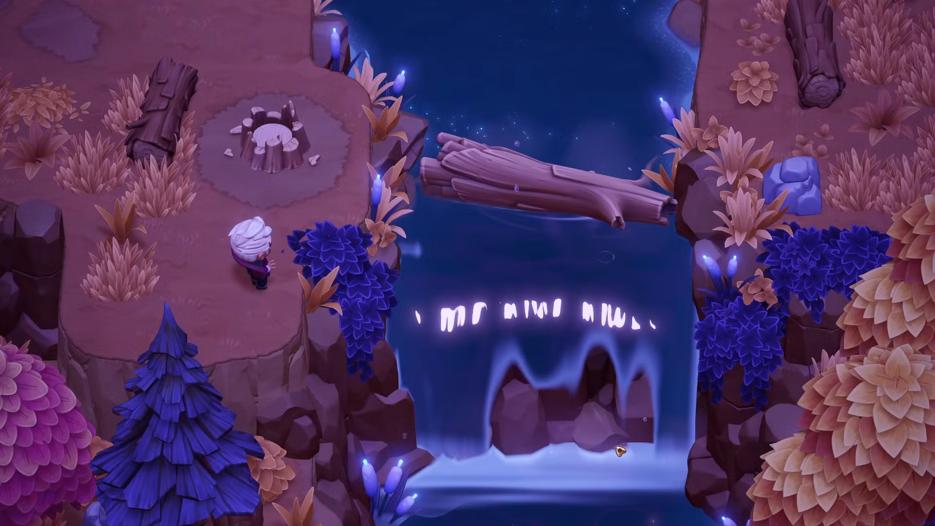 How to Lift the Fallen Tree in Moonlight Peaks (The Mysterious Bay)