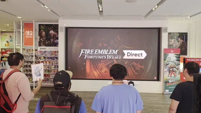 Watch the Nintendo NY crowd react to today's Fire Emblem: Fortune's Weave Direct