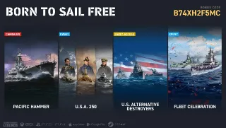 World of Warships: Legends celebrates U.S. Independence Day with new destroyers and battleship Indiana