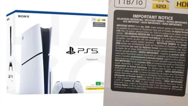 PS5 Console Boxes Now Have A Notice About PlayStation Disc Production Ending