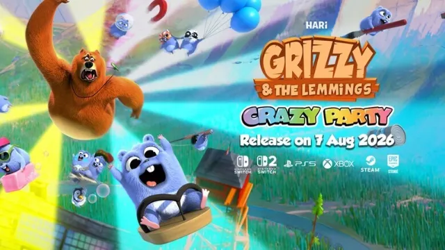 Grizzy and the Lemmings: Crazy Party bears down on Switch today