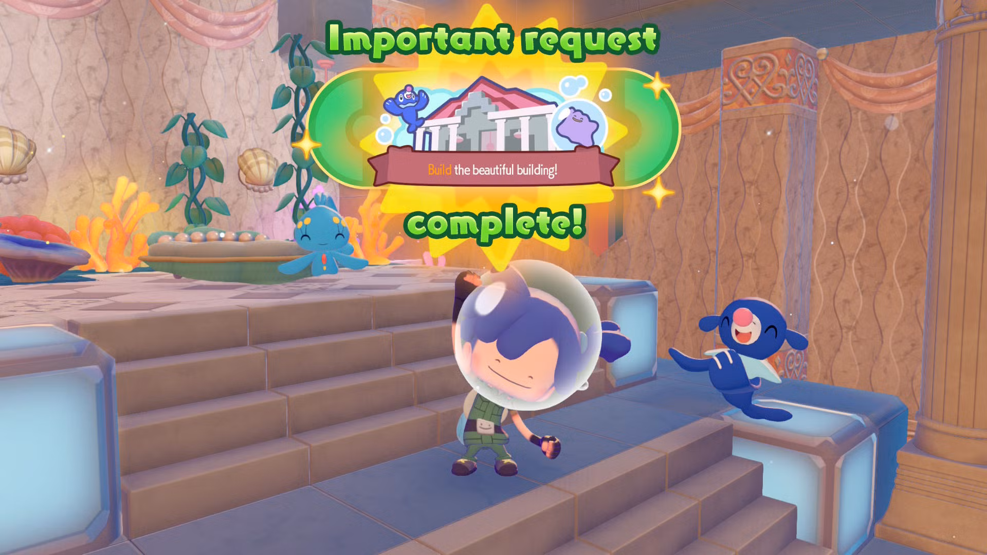 'Build the Beautiful Building!' walkthrough and quest steps in Pokémon Pokopia
