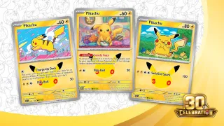 Take a Peek at Pikachu Cards from Pokémon TCG: 30th Celebration