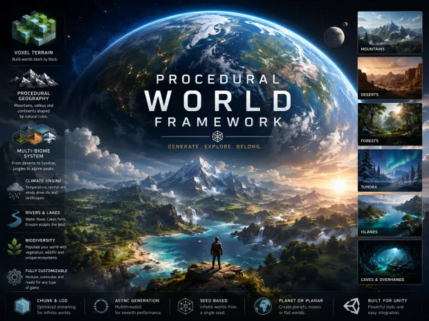 Procedural World Framework, our dreams and our journey!