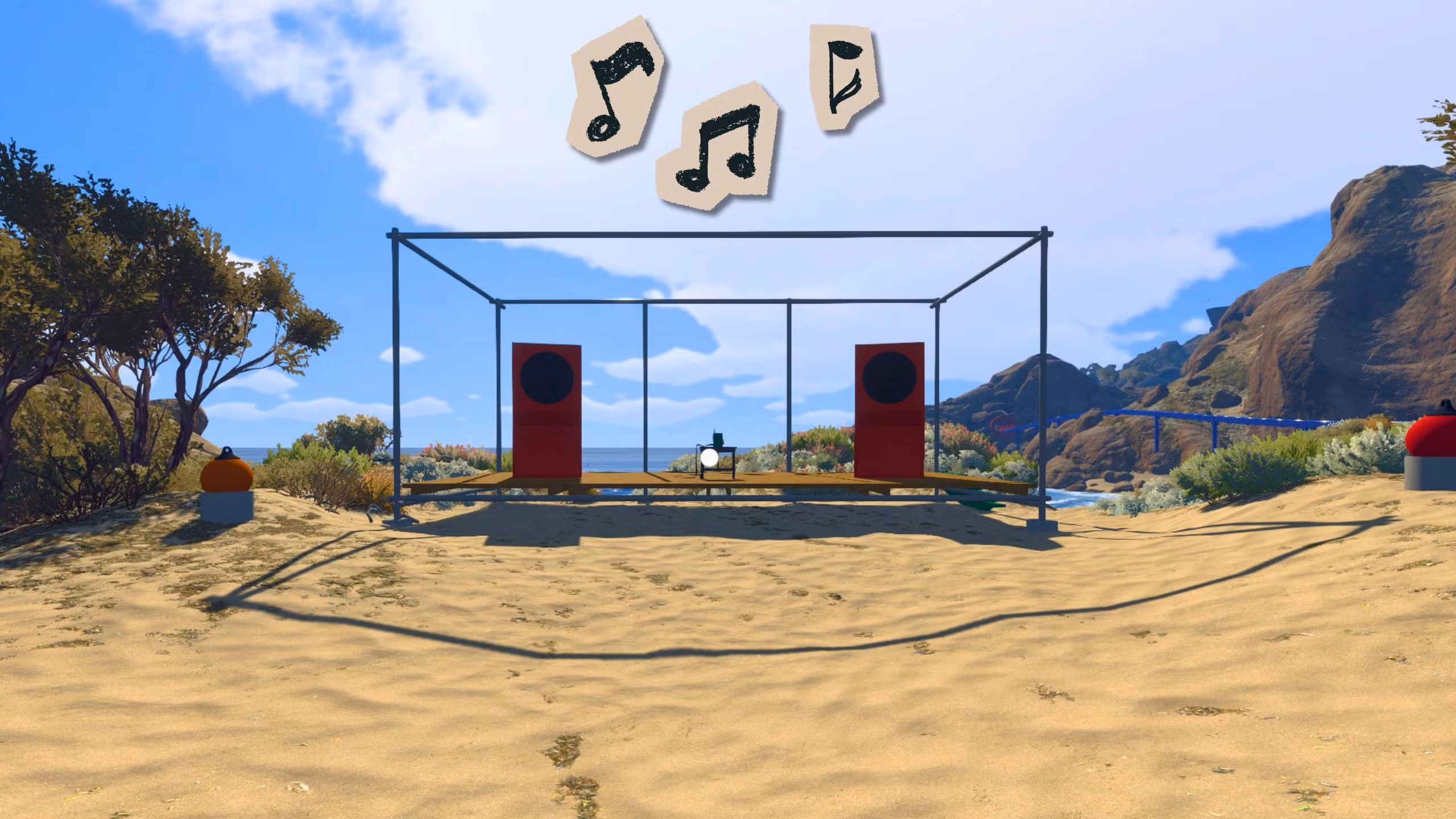 How to Turn on the Big Red Speakers in Big Walk