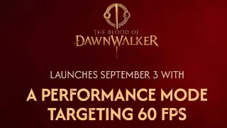 The Blood Of Dawnwalker Will Launch With A 60FPS Mode After All