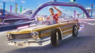 Crazy Taxi's Axel now available in Sonic Racing: CrossWorlds