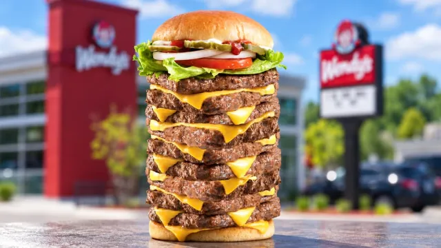 Wendy’s quietly brings back “banned” 9-patty burger as an eating challenge with special prizes