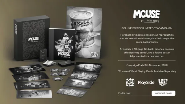 MOUSE: P.I. For Hire Official Art Book & Playing Cards Revealed
