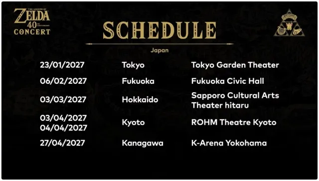 The Zelda 40th Anniversary concert series is playing through 2027