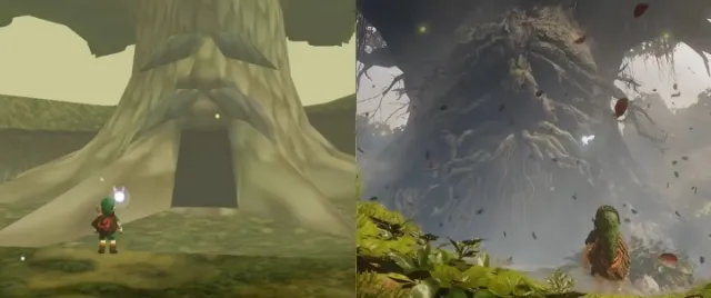 Zelda: Ocarina of Time "N64 versus Switch 2" graphics comparison