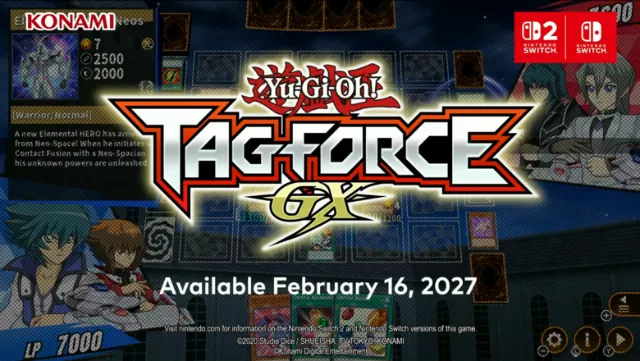 Yu-Gi-Oh! TAG FORCE GX heads to Switch and Switch 2 Feb. 16th, 2027