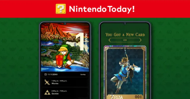 Reminder: Exclusive digital cards and more from The Legend of Zelda now live via the Nintendo Today! app