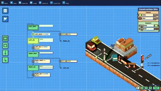 Try the new demo for If Red Then Stop - a traffic coding automation puzzler
