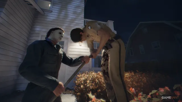 Kill a Cop with a Pitchfork Execution - Halloween: The Game