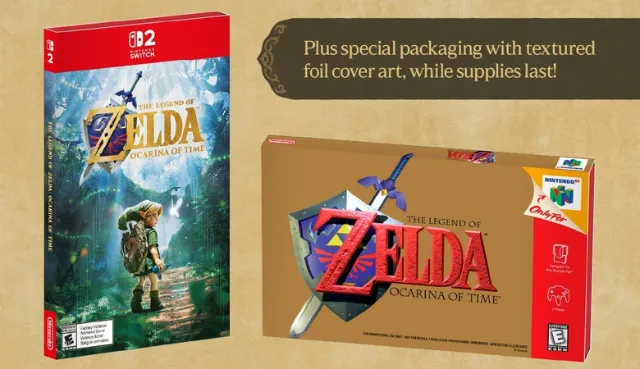 EB Games Canada offering exclusive N64-style slipcover for Zelda: Ocarina of Time pre-orders