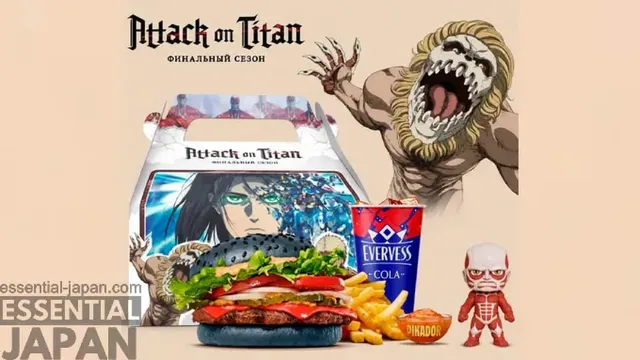 Burger King’s Attack on Titan collab reportedly returns with a black Founding Titan Whopper
