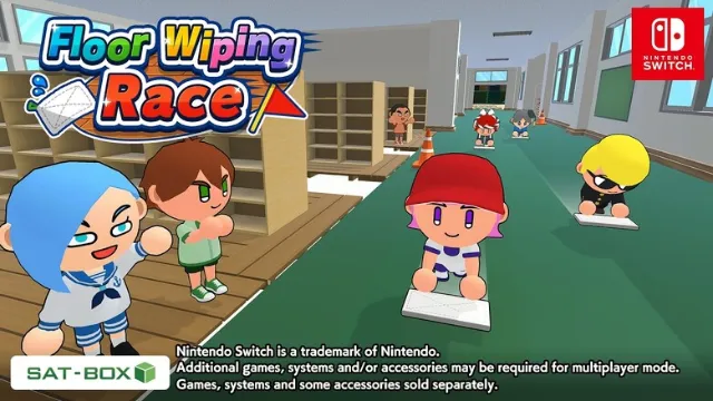 Racing game "Floor Wiping Race" heads to Switch Sept. 24th, 2026