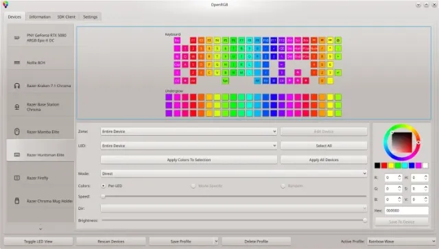 OpenRGB 1.0 released to help you control all your fancy gamer lights