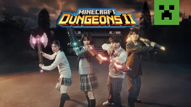 Minecraft Dungeons II "Battle for Tokyo" live-action promo video