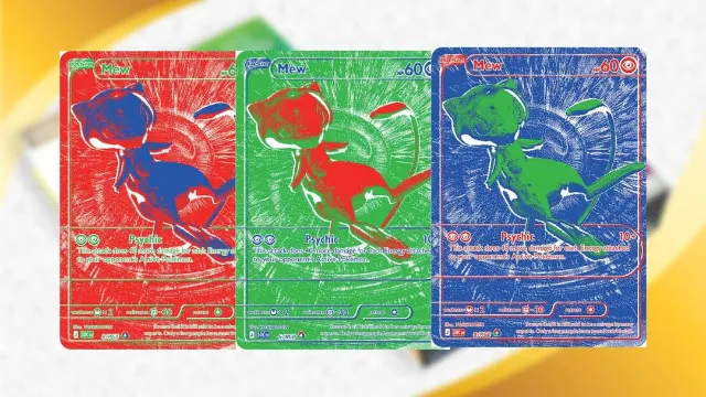 Pokemon’s mystery RGB Mew cards finally revealed after months of fake-card claims