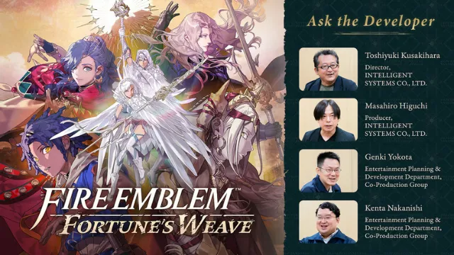 Nintendo shares 3-part "Ask the Developer" feature for Fire Emblem: Fortune's Weave
