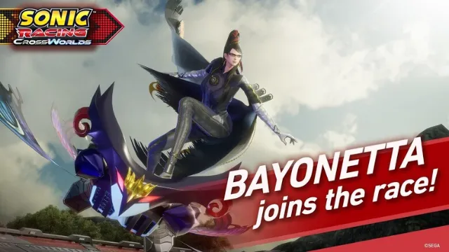 Bayonetta revealed for Sonic Racing: CrossWorlds