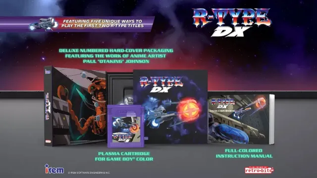 R-Type DX Brings 5 Games On A Plasma Cartridge With Hard Cover Box & Colour Manual