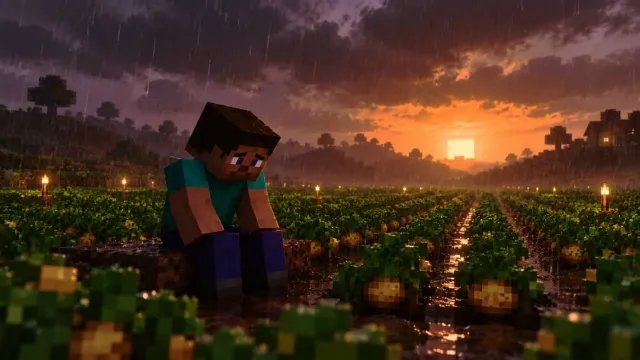 GPT-6 Astra forced to play Minecraft gets depressed by Creeper and farms potatoes for hours