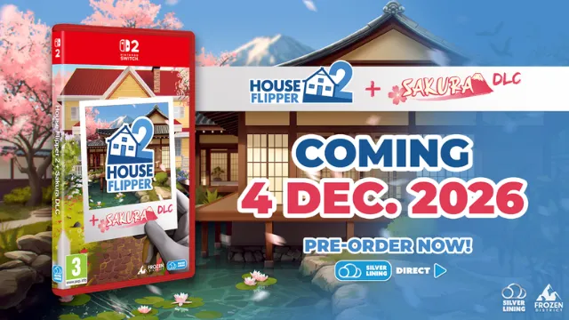 House Flipper 2 + Sakura DLC Switch 2 Physical Edition Launching Dec. 4th, 2026