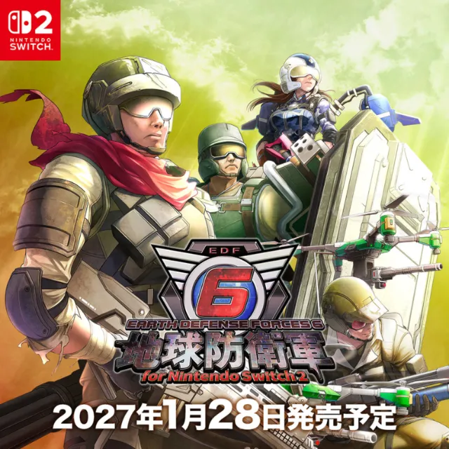 Earth Defense Force 6 arrives on Switch 2 Jan. 28th, 2027