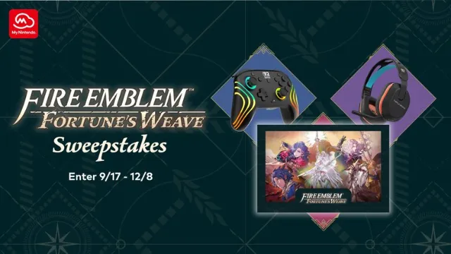 Enter the My Nintendo Fire Emblem: Fortune's Weave Heroic Sweepstakes
