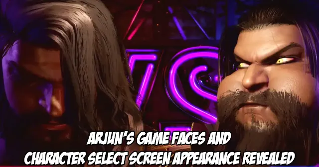 Arjun's game faces and presence on the character select screen have been revealed for Street Fighter 6