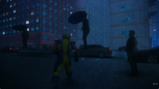 Marvel's Wolverine Player Glitches Out of Bounds to Discover Floating NPCs, Cars That Phase Through Walls, and the Edges of the Map