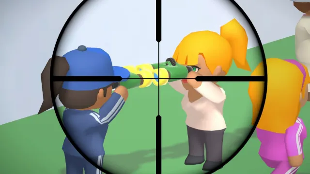 I urge you to check out this hidden object game where you play as the world's most helpful sniper