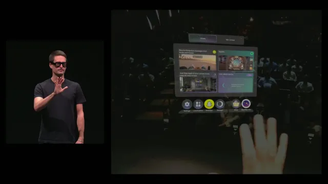 Watch Snap's CEO Demo Specs True AR Glasses Live On Stage